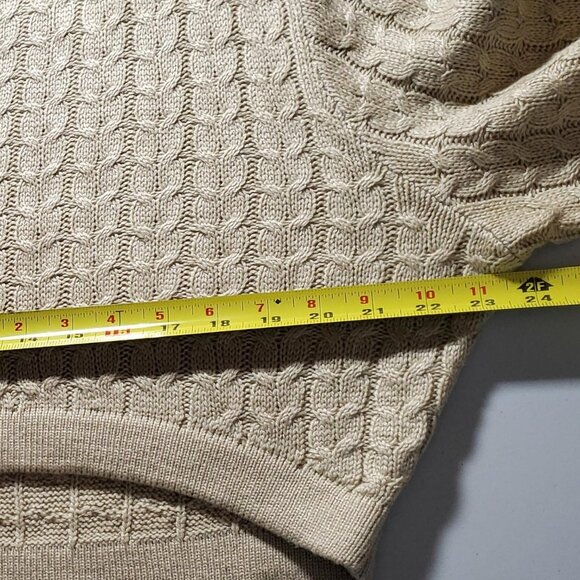 Danielle Bernstein X WeWoreWhat Cable Crop Sweater Sz M - Picture 8 of 13